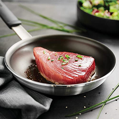 Tramontina Professional Fusion 8-Inch Non Stick Small Frying Pan, Heavy-Gauge Aluminum Skillet with Reinforced Nonstick Coating, Dishwasher and Oven Safe