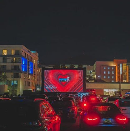 Inflatable Projector Screen, 30FT Blow Up Movie Screen Outdoor Projector, Easy Set Up One-Piece Design Front & Rear Projection with Air Blower for Outside Backyard Family Movie Night Pool Party