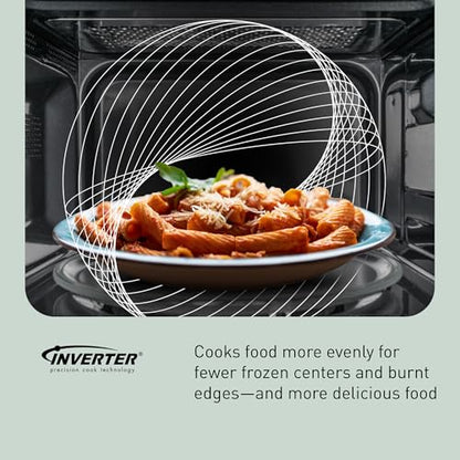 Panasonic Countertop Microwave Oven, 1.2 Cu. Ft., 1250W, Inverter Technology with Genius Sensor, Stainless Steel - NN-SN67QS