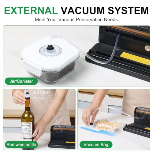 VACLER Vacuum Sealer Machine for Food, Automatic Compact with Bag Cutter