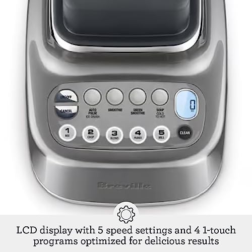 Breville BBL820SHY Q Home Blender, Smoked Hickory