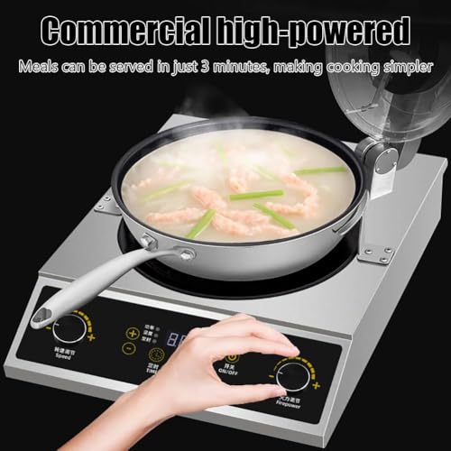 Automatic Stir Fry Machine 5KW, Commercial Electric Wok Cooker with 360° Planetary Mixing, Auto Stir Frying Robot, Smart Cooking Machine for Restaurant Kitchen