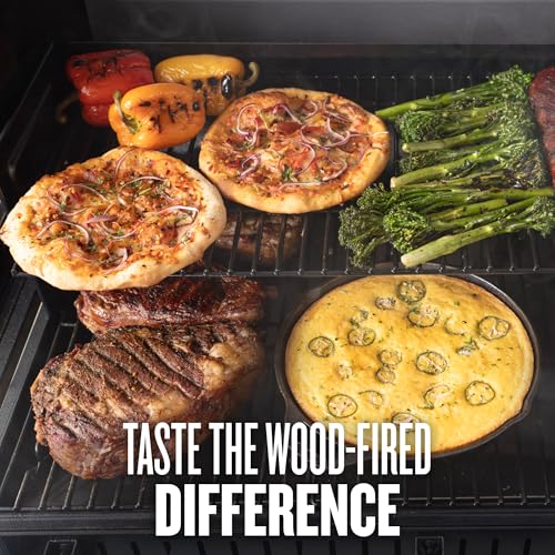Traeger Grills Woodridge Pro Plus Electric Wood Pellet Grill and Smoker, 970 Sq. In., Folding Side Shelf, WiFIRE Technology, Super Smoke Mode, Outdoor Pellet Smoker Grill with Cabinet, TFC97JLK