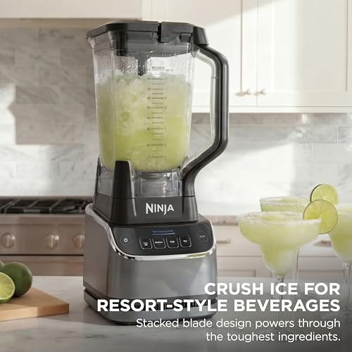 Ninja UltraCrush Professional Kitchen System | 1500W, 72oz Full-Size Blender, 8-Cup Food Processor & 18 oz To-Go Cup | Total Crushing Technology, Smoothies, Ice Crush, Chopping | Silver | BP401 (2026)