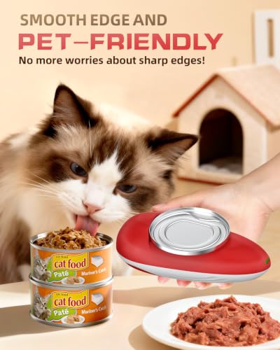 Rechargeable Electric Can Opener with Replaceable Blade & Smooth Edge