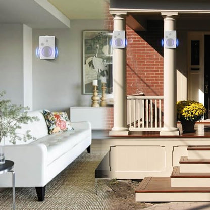 STUDIOFINIX 6.5 Inch Outdoor Speakers Wall-Mounted 800W - Waterproof and High-Performance Audio Solution for Indoor/Outdoor,Home,Patio,Garden,Backyard(4 Passive Speakers Bundle/White)