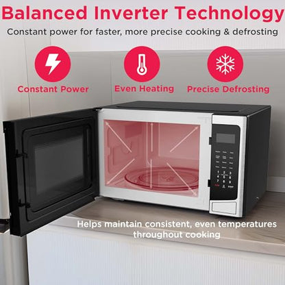 FRIGIDAIRE Microwave Oven, Inverter Technology, Multi Function, Programmable, 1.1 Cu Ft 1000-Watt