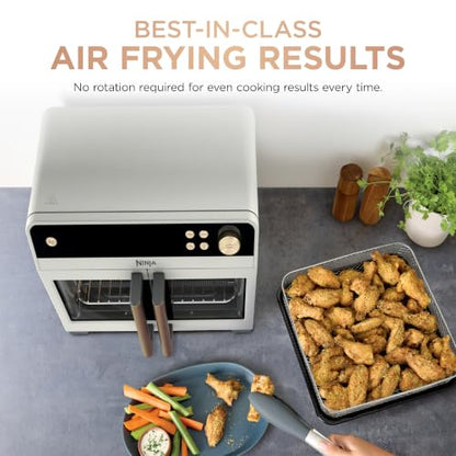 Ninja French Door Premier Air Fry Oven, Amazon Exclusive Bone & Champagne