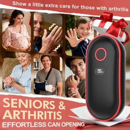 Rechargeable Electric Can Opener, One-Touch Automatic, Smooth Edge