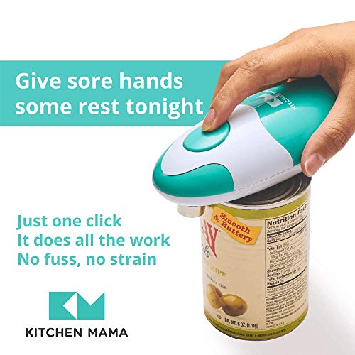 Kitchen Mama Auto Electric Can Opener, Teal