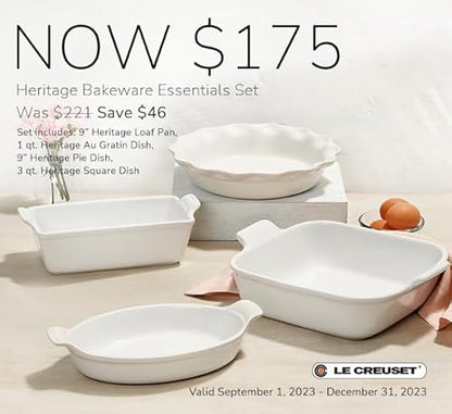 Le Creuset Stoneware 4 PC Heritage Bakeware Set, Artichaut