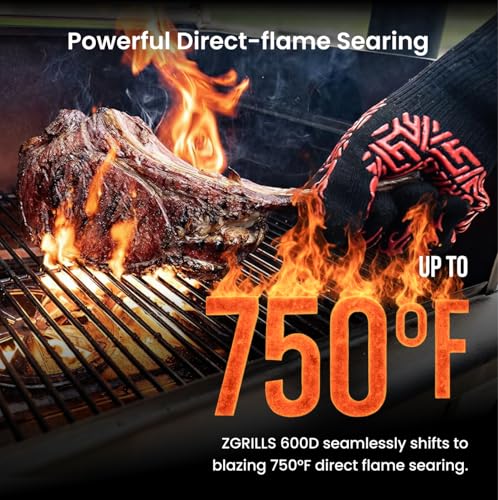 Z GRILLS 600D Wood Pellet Grill – 8-in-1 BBQ Smoker with PID 3.0 Controller, 572 sq in Cooking Area for Outdoor Grilling and Smoking, Huge Storage Cabinet Side Shelf with Tool Hooks