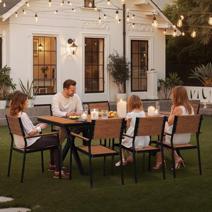 Pellebant 9-Piece Outdoor Patio Dining Table Set for 8 Person