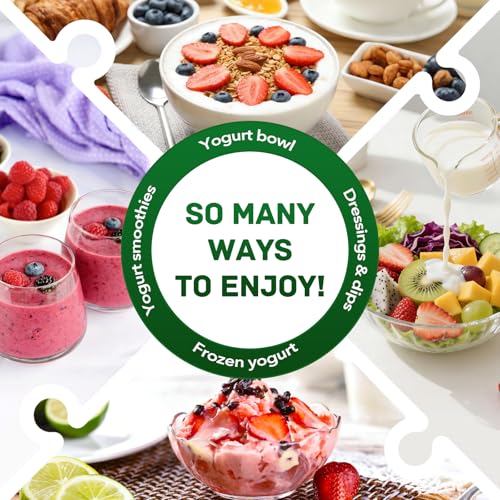 Yogurt Maker with Adjustable Temperature & Time Control,Digital Yogurt Maker Machine with 8×6oz Glass Jars,Make Trillions of Live Probiotics & Wellness Gifts for Men & Women
