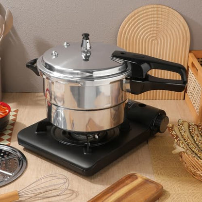 5.2Qt Stovetop Pressure Cooker with Steam Tray Pressure Cooker Non Electric