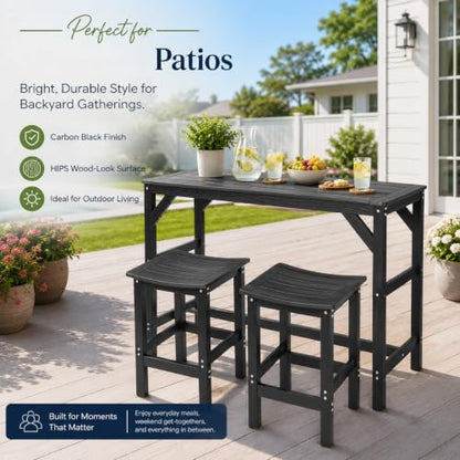 Liskanap Outdoor Patio Bar Set,55" Bar Height Table and Chairs Set
