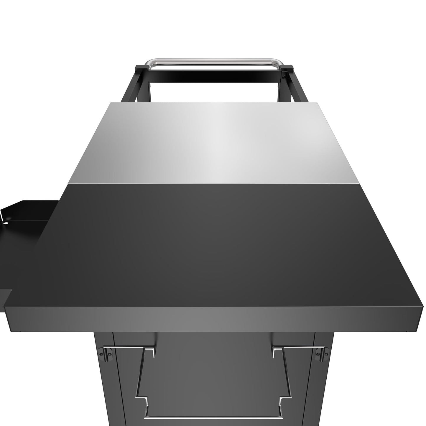 Grill Table for Big Green Egg, Metal Grill Stand Compatible with up to Medium Green Egg,Kamado Joe Jr