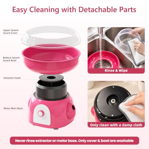 Cotton Candy Machine for Home & Kids, Mini Countertop Cotton Candy Maker