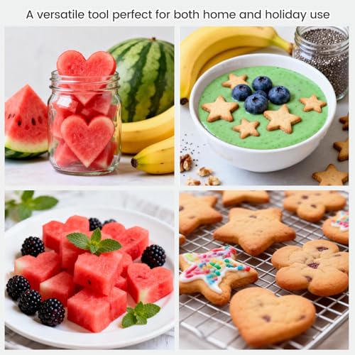 kinice 30 Pcs Mini Stainless Steel Cookie Cutters Set with Storage Box, Small Shape Baking Molds for Cookies, Polymer, Fruit, DIY Baking for Kids, Parties, Holidays & Kitchen Tools