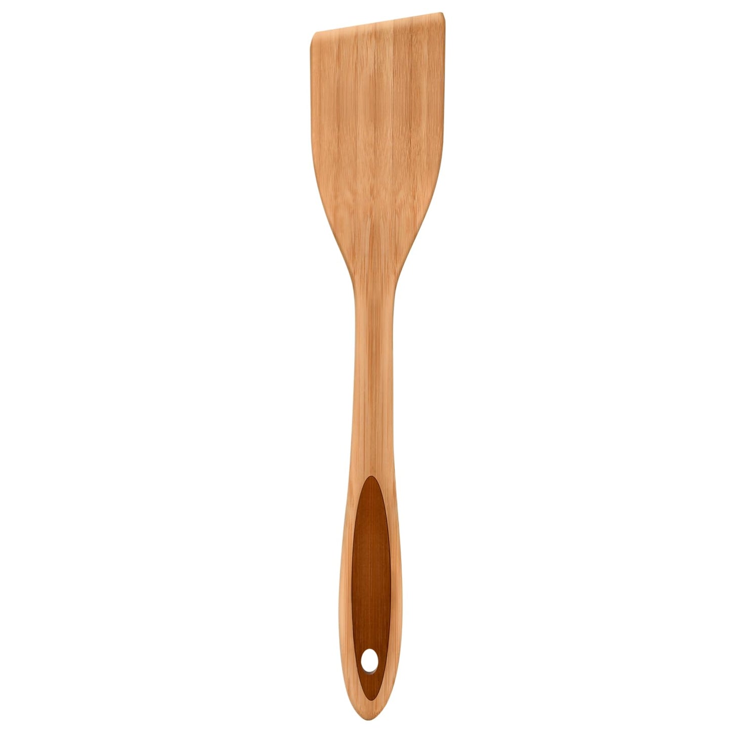 LorisArm 12" inch Bamboo Spatula Turner, Solid Kitchen Spatula Turner, Egg Scraper, Wood Cooking Utensil, Kitchen Spatulas for Baking, Flipping, Serving, Scraping & Turning.