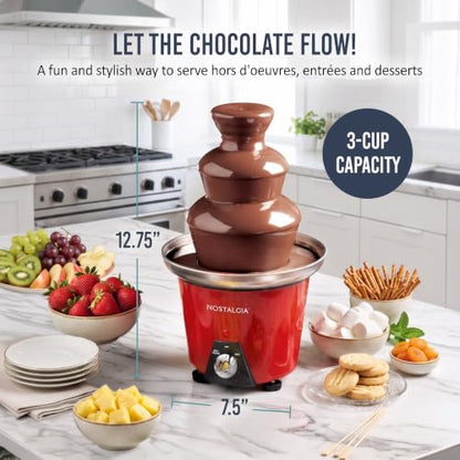 Nostalgia 24-Ounce Chocolate Fondue Fountain