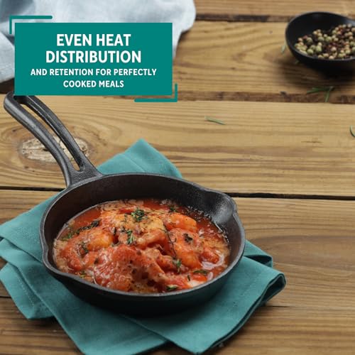 MIRRO 6in Cast Iron Preseasoned Skillet