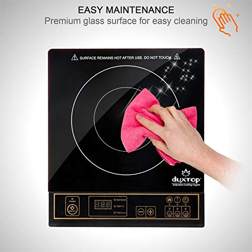 Duxtop 1800W Portable Induction Cooktop Countertop Burner, Gold 8100MC