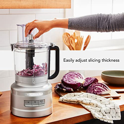 KitchenAid 13-Cup Food Processor, KFP1318, Contour Silver