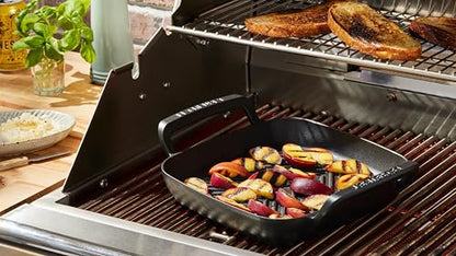 Le Creuset Alpine Outdoor Collection Enameled Cast Iron Square Grill Pan, 10.25"