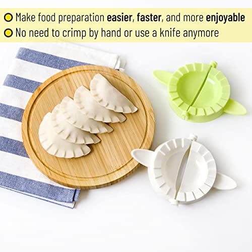 BTaT- Dough Press Set, 3 Pack, Dumpling, Empanada, Pastry and Turnover Press, Hand Pie Maker, Meat Pie Cutter