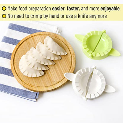BTaT- Dough Press Set, 3 Pack, Dumpling, Empanada, Pastry and Turnover Press, Hand Pie Maker, Meat Pie Cutter