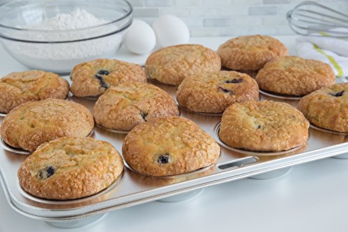 Fox Run Muffin and Cupcake Pan, 12 Standard Cup Stainless Steel Muffin Pan