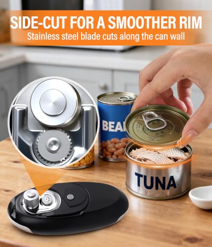ALLVANA Electric Can Opener, Automatic Rechargeable Smooth Edge Side Cut
