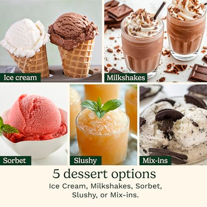 Cuisinart Ice Cream Maker – Cuisinart FastFreeze MAX 5-in-1 Ice Cream, Milkshakes, Slushies, Sorbets and Mix-Ins, Freeze Wand, Two Large 1-Pint Mixing Cups with Lids, Easy to Clean, ICE-FD50