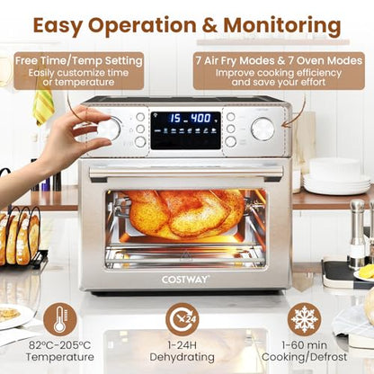 COSTWAY 14-in-1 Air Fryer Toaster Oven Combo