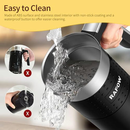 4 in 1 Electric Milk Frother: 10oz/350 mL Large Capacity Electric Milk Steamer for Hot and Cold Milk Froth - Automatic Milk Frother & Warmer for Latte, Cappuccinos, Macchiato, Hot Chocolate