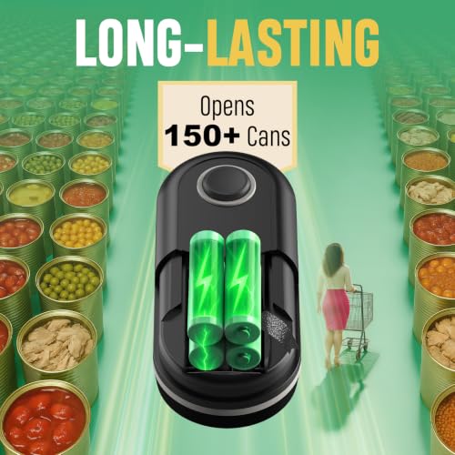 One Touch Electric Can Opener with Smooth Edge