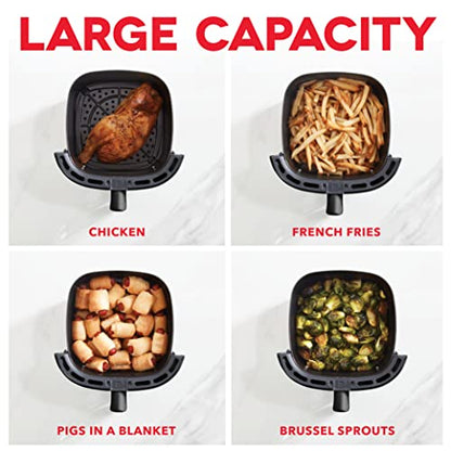 Dash Tasti-Crisp Small Air Fryer, 2.6 Quart, 1-2 People, Black