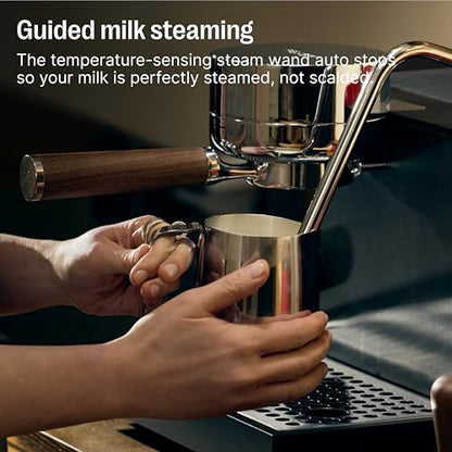 Fellow Espresso Series 1 – Home Espresso Machine – Heats in Under 2 Minutes, Precise Temperature Control, Pressure Profiling, Built-In Guidance, Assisted Milk Steaming, Matte Black
