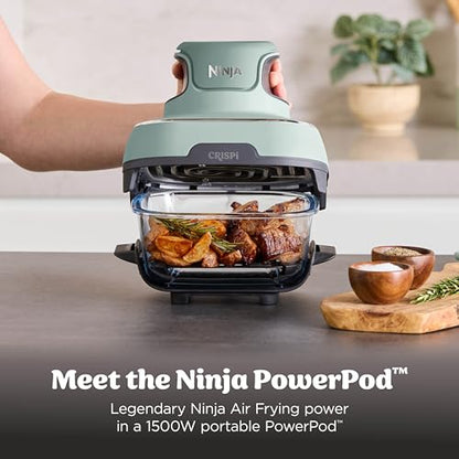 Ninja Crispi Glass Air Fryer, 4-in-1, Green, FN101SG