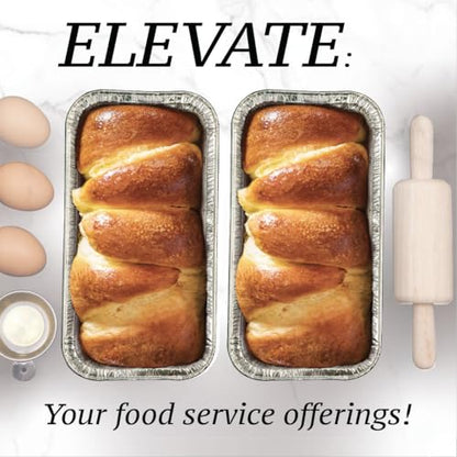Spare Essentials (65 Pack) 2Lb Foil Bread Pans for Baking, Disposable Bread Pans - Perfect for Baking Banana Bread, Cakes & Meatloaf - 2 Pound Aluminum Pans for Food Serving - 8.5" X 4.5" X 2.5"