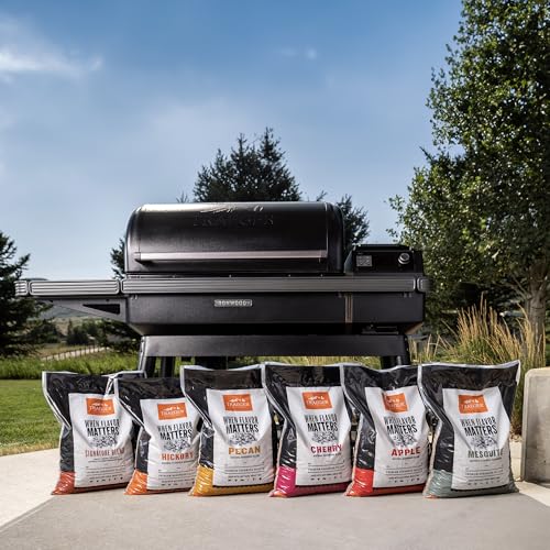 Traeger Grills Cherry 100% All-Natural Wood Pellets for Smokers and Pellet Grills, BBQ, Bake, Roast, 18 lb. Bag