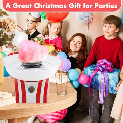 Cotton Candy Machine for Kids, Cotton Candy Maker Machine Candy Candy Floss Maker for Home Birthday Family Party Christmas Gift