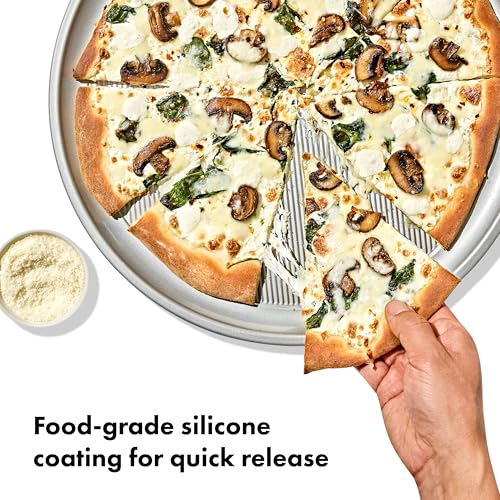 OXO Good Grips Non-Stick Pro Clear Coated Metal Bakeware Pizza Pan, Baking Sheet