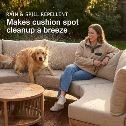 SUNSITT 5-Piece Modular Wicker Outdoor Sectional Sofa Set with Split Table