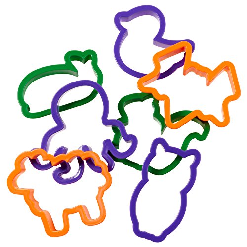 Wilton Animal Pals Cutter Set - Make Cut Out Sugar Cookies or Gingerbread Cookies for Themed Parties like Jungle, Farm, Ocean, 50-Piece