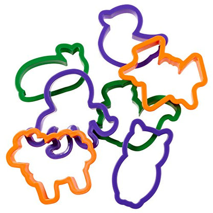 Wilton Animal Pals Cutter Set - Make Cut Out Sugar Cookies or Gingerbread Cookies for Themed Parties like Jungle, Farm, Ocean, 50-Piece