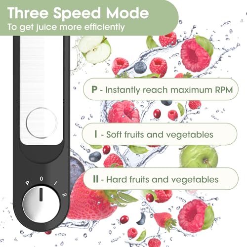 Juicer Machine 800W Centrifugal Juicer Extractor with Big Mouth Large Wide Mouth 3” Feed Chute for Fruit Vegetable Easy to Clean Stainless Steel BPA Free
