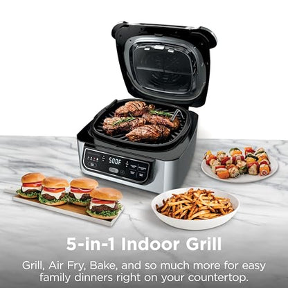 Ninja® Foodi® 5-in-1 XL Indoor Grill & Air Fryer, Black/Grey, AG301