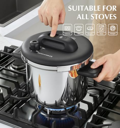 KOCH SYSTEME CS 4.2QT Stainless Steel Pressure Cooker, Olla de Presion